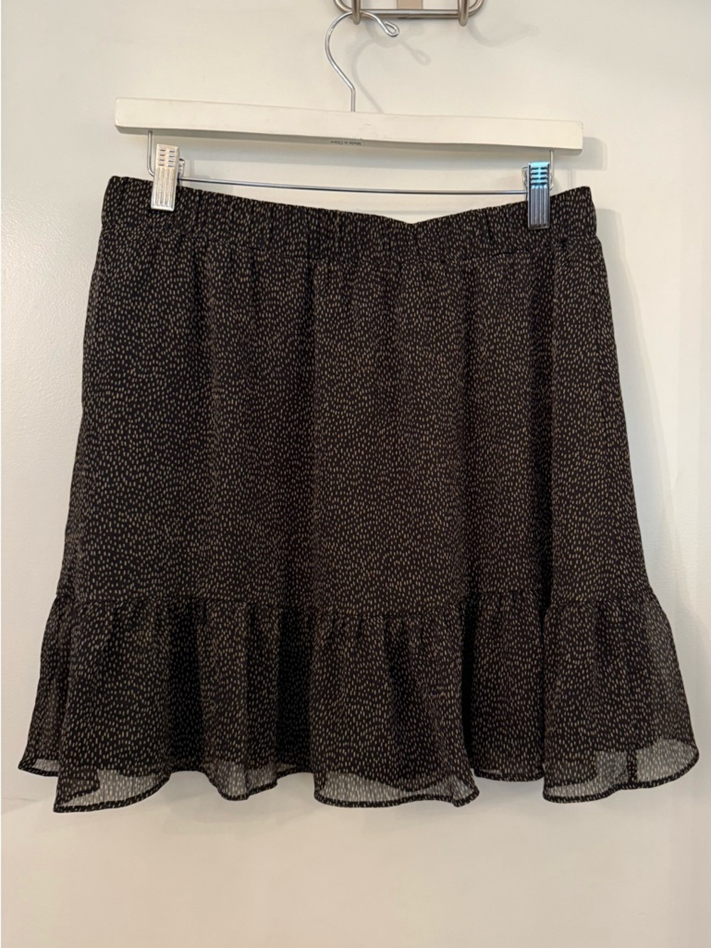 LOFT chiffon overlay skirt